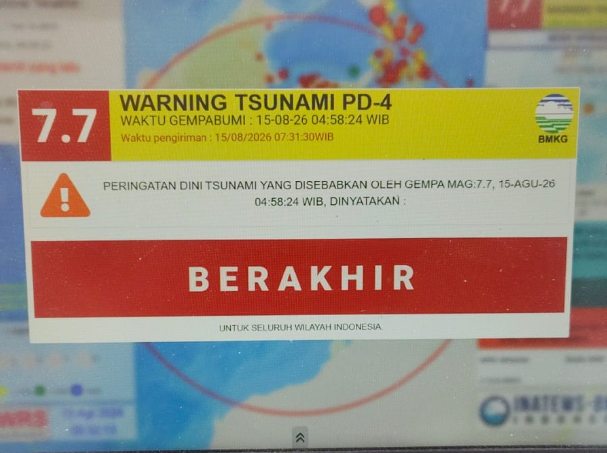 Peringatan Tsunami Berakhir, Bupati Selayar Imbau Warga Tetap Tenang dan Tak Sebarkan Informasi Belum Terverifikasi